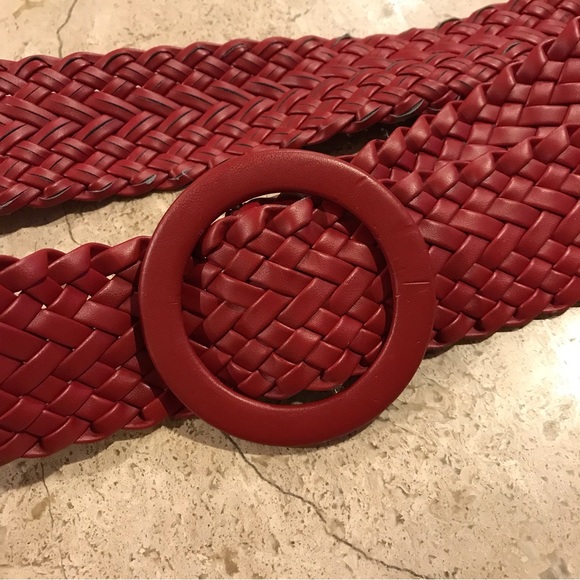 **3/$15** Red Woven Belt - Picture 2 of 2